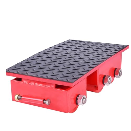Carretilla de carga industrial con ruedas de acero y poliuretano, capacidad de 8 toneladas (7,983.2 kg)