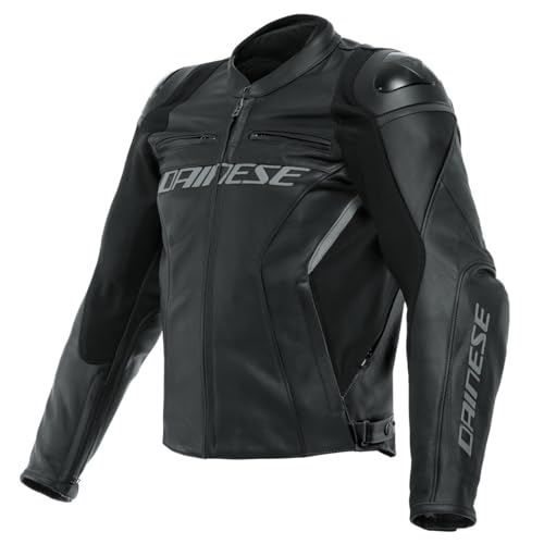 Dainese Racing 4 S/T Motorrad Lederjacke, schwarz, 98