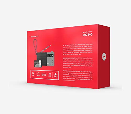 Spc Jetty Max Tragbares FM-Radio mit 50 Sendern, LCD-Display - Image 7