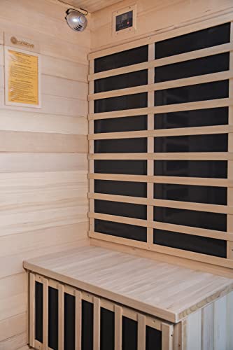 Heat Wave SA7020 4 Person Sauna Hemlock Wood Sonoma 9 Carbon Infrared Heaters Mp3 Player Chromo Therapy Lighting 120V 2100W thumb #11