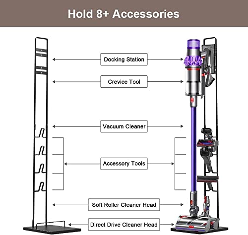 Image of Vacuum Stand for Dy-Son,Stable Metal Storage Bracket Stand Holder for Dy-Son Handheld V6 V7 V8 V10 DC30 DC31 DC34 DC35 DC58 DC59 DC62 Cordless Vacuum Cleaners & Accessories & Attachments