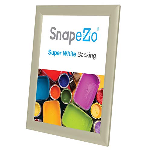 image for SnapeZo Diploma Frame 11x14 Inches, Off-White 1 Inch Aluminum Profile,