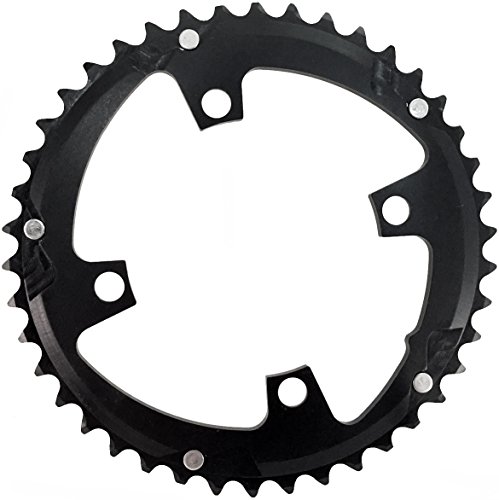 104mm BCD 4-Bolt SharkTooth Pro Mountain Outer Chainring Made in USA (42 Tooth)
