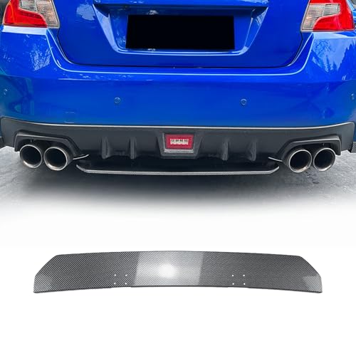 BlissBalance スバル WRX S4 STI VAG VAB型 2014-2021年 リアディフューザー リアパンバースポイラー エアロ パーツ カスタム アクセサリー 取付簡単 外装 ABS製 1Pセット(カーボン調)