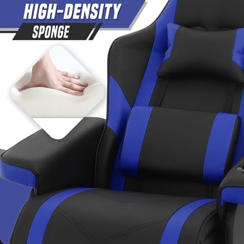 Gaming-Recliner-Video-Game-Chair-Single-Sofa-Chair-Leather-Recliner-Chair-with-Cup-Holder-Lumbar-Support-Adjustable-Footrest-Padded-Cushion-Backrest-Gaming-Couch-for-Adults Gaming Recliner Video Game Chair Single Sofa Chair Leather Recliner Chair with Cup Holder Lumbar Support Adjustable Footrest Padded Cushion Backrest Gaming Couch for Adults