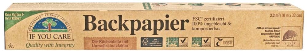 If You Care Baking Paper (6 Pieces) Paper Baking Paper, 1 Sheet for Baking, Baking Paper, 6 Sheets, if you care, Baking_Paper, 1 Piece