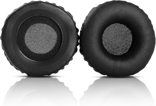 Almohadillas de repuesto para auriculares YDYBZB modelo Jam-2 compatibles con Creative Sound Blaster Jam, cuero proteínico negro y espuma viscoelástica miniatura 4