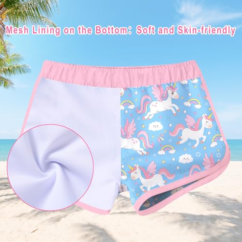 Image of Vogseek Girls Rash Guard Two Pieces Swimsuit Long Sleeve Bathing Suit for 3-10 Years