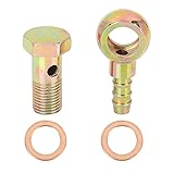 hohlschraube m12 x 1 25 12mm Gewinde Sechskantkopf mit 2 Stück M12 Kupferabstandshalter.