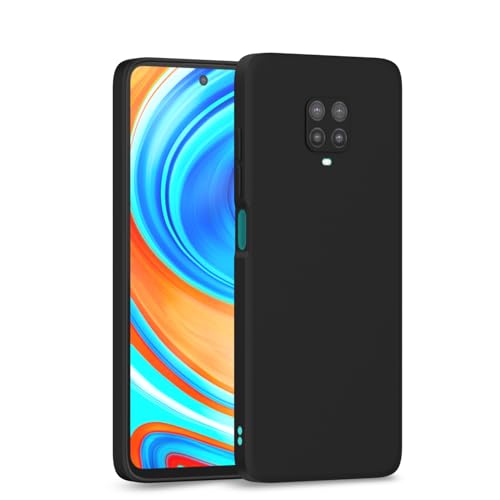 Image of Outlouders Back Cover for Redmi Note 9 Pro /Note 9 Pro Max /Poco M2 Pro /Note 10 Lite | Camera Protection | Durable Soft Matte Silicone Bumper Case (Black)