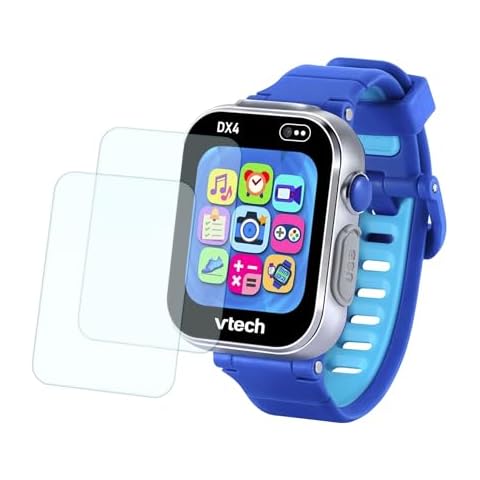 xcivi 2 Pack Screen Protector Only for VTech KidiZoom Smartwatch DX4, Tempered Glass Screen Protector for Smartwatch DX4 Cover