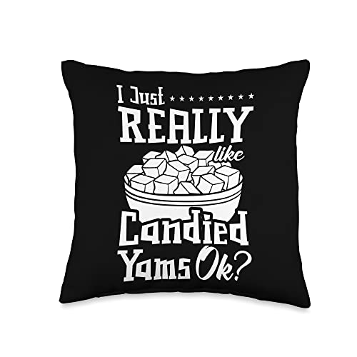 Candied Yam Sweet Potato Recipe Canned Casserole Pie Throw Pillow