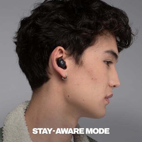 Image of Skullcandy Dime 360 Wireless Earbuds with Clip-Anywhere Case - True Black | In-Ear Fit, Bluetooth, Noise Isolating, 28 Hours Battery, Microphone for iPhone Android, Easy Clip-On Design for Travel