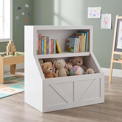 IDEALHOUSE Toy Storage Organizer and Bookshelf Toy Box and Toy Chest