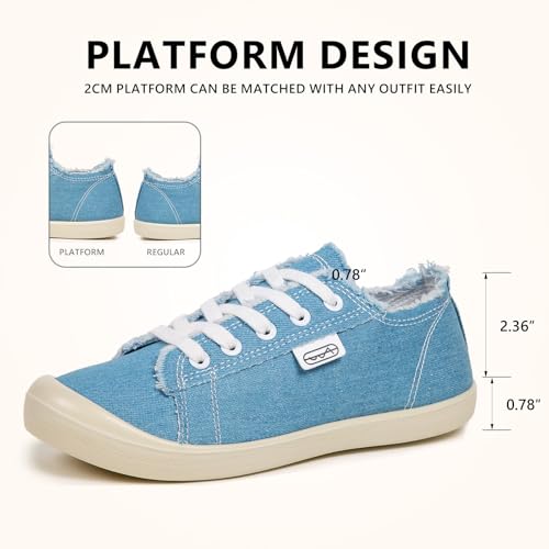 Canvas Sneakers with Arch Support, Anti-Collision Toe, Comfort Insoles, 98% Fit Rate4