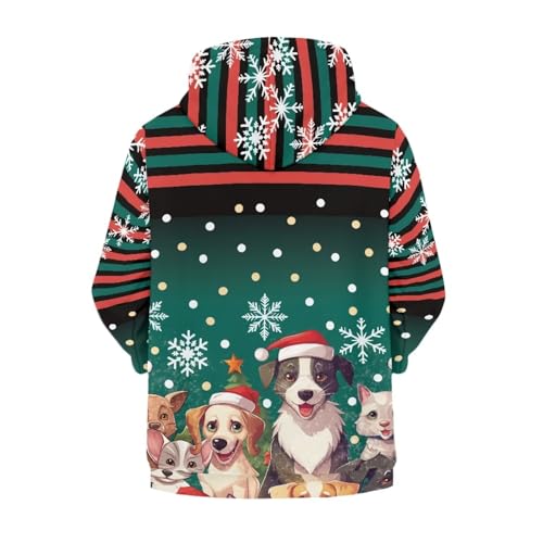 Boys Girls Long Sleeve Hoodies Zipper Sweatshirt Hoodie Cute Sweatshirt with Pockets Pullover Tops Age 6-142