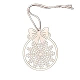 WOODEN CHRISTMAS TREE Ornaments // Snowflake Decorations - Wooden Christmas Ornaments Handmade - Wood Snowflake Ornament - Christmas Gift