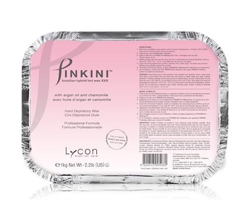 Lycon Wax ~ Pinkini BRAZILIAN HYBRID HOT WAX XXX 1kg / 35oz Strip-less Wax