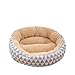 COKEA Petit lit rond lavable imperméable avec fond antidérapant pour chat et chiot - Coussin amovible en forme de donut pour chat et chiot