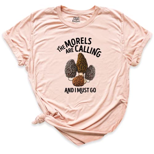 Morels Mushroom Shirt, Vintage Botanical T-Shirt, Funny Cottagecore Graphic Tee, Goblincore Morchella Outfit, Saying Mycology Aesthetic Shirt, Gardening Mushroom Hunting Lovers Gift #TOP3