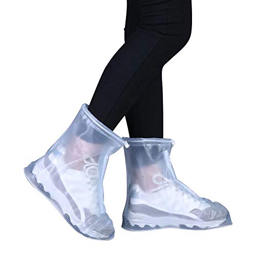 CAPA DE CHUVA TRANSPARENTE PARA TÊNIS SAPATO CICLISTA MOTOQUEIRO IMPERMEÁVEL ANTIDERRAPANTE