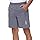Rvinroo Pantaloncini Sportivi Uomo 8 Pollici con Tasca Zip - Tessuto Tecnico Asciugatura Rapida per Corsa, Palestra, Camminata Casual e Basket Leggero - Short Allenamento Traspirante Grey M