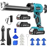 【Système anti-goutte et lampe de travail LED】Ce pistolet à mastic silicone sans fil délivre une force de poussée de 600 kg pour une application précise des adhésifs et mastics. Son système anti-goutte empêche toute fuite de mastic dès que la gâchette est relâchée. La lampe de travail LED intégrée assure un calfeutrage précis, même dans les espaces restreints ou sombres, offrant une visibilité optimale.