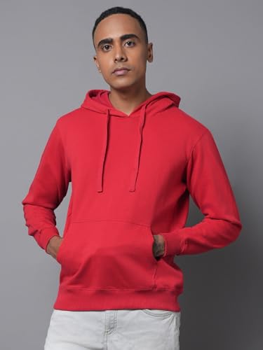 Image of HIGH Star Men's Cotton Hooded Neck Sweatshirt