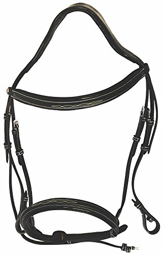 Henri de Rivel HDR Pro Mono Crown Fancy Bridle w/Laced Reins