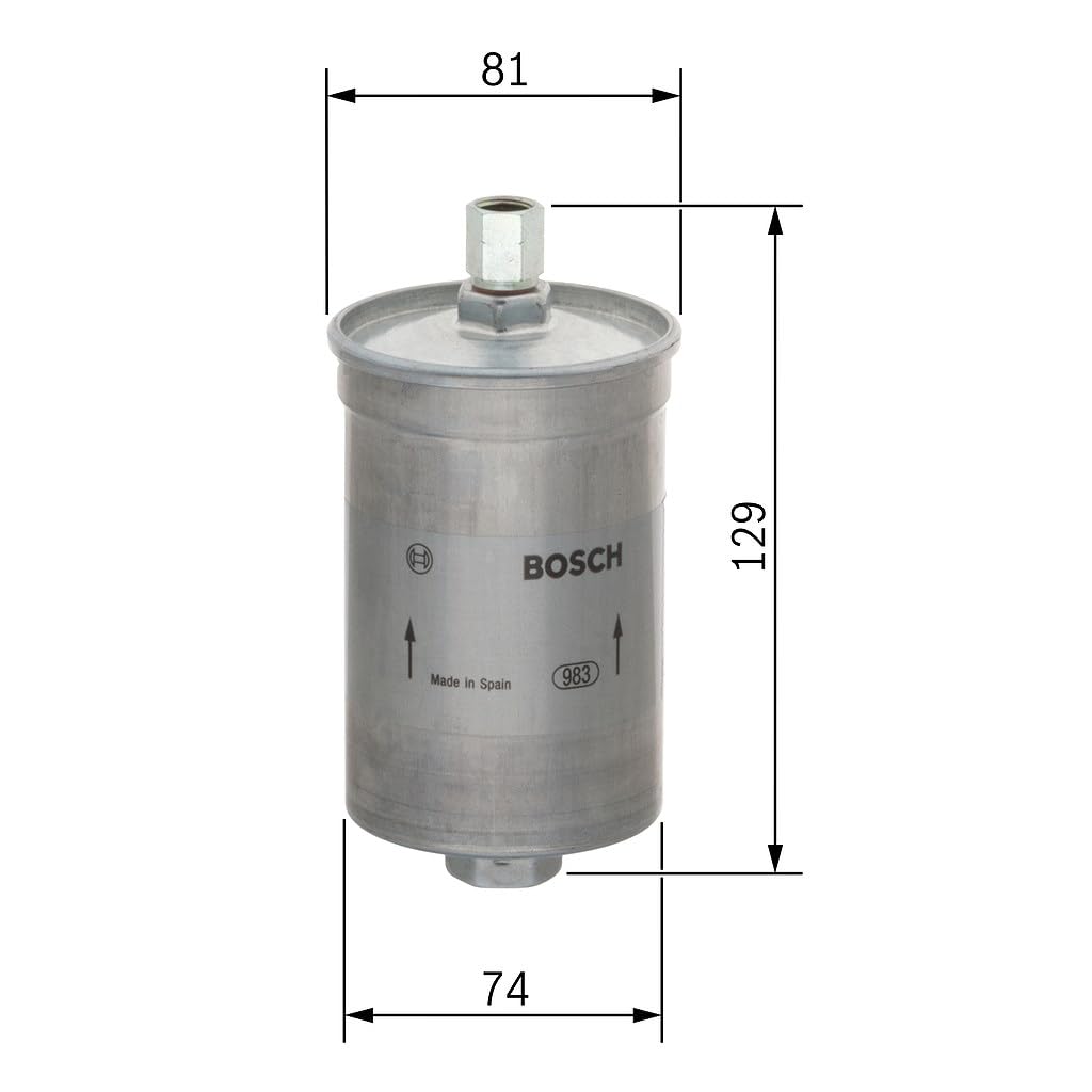 Bosch Benzinfilter für Autos - scheidet Partikel vom Kraftstoff ab - schützt die Einspritzanlage | Kompatibel mit: DE LOREAN DMC-12, FIAT CROMA, REGATA Weekend, LANCIA THEMA, THEMA SW, SAAB 900 I, 900 I Combi Coupe