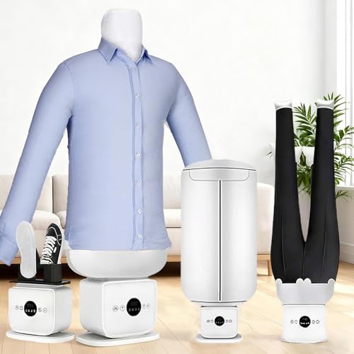 Planchado AutomáTico De Camisas, Pantalones Y Faldas, Secadora Inflable Manos Libres, Armario De Vapor Vertical Con Temperatura Y Temporizador Ajustables Para Cualquier Tipo De Tela, Ropa Y Zapatos B