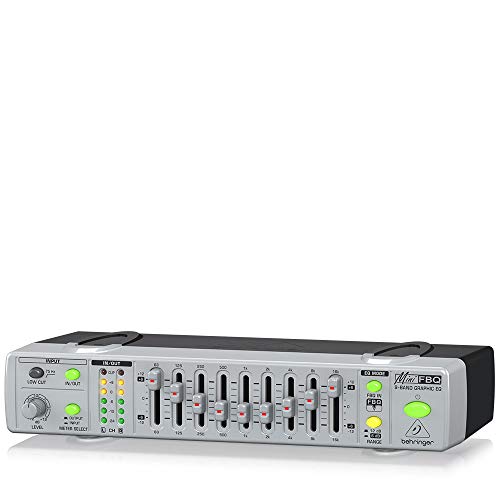 Behringer MINIFBQ FBQ800 Ultra-Compact 9-Band Graphic Equalizer with FBQ