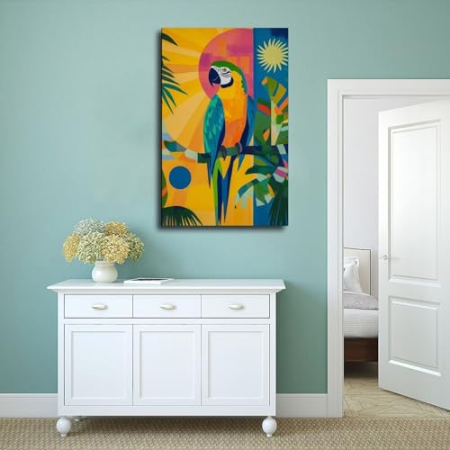 Toile perroquet de qualité supérieure pour décoration murale