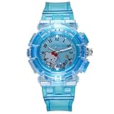 光る腕時計 子供 ォーツ 軽量 クオーツ ウォッチ 格好良い シンプル うで かわいい ウォッチ 入学 入園 誕生日 プレゼント 男女兼用 ブルー ﻿