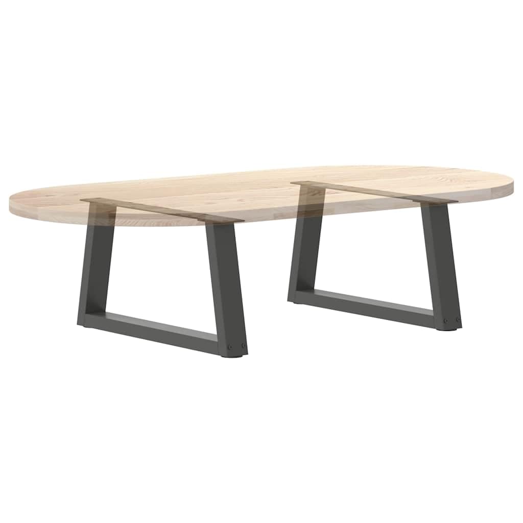 Nogi stolika kawowego w kształcie litery V, 2 sztuki, antracytowa, malowana proszkowo, stal 60 x (30-31,3) cm, z regulowaną wysokością, do salonu, biura, rama meblowa "zrób to sam", wytrzymała