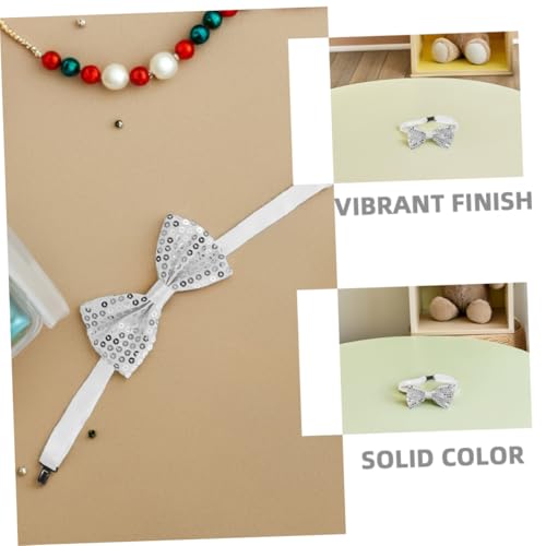 10pcs Boys Bow Ties: Sparkly Pre-tied Bow Ties With Adjustable Strap Sequin Tuxedo Neck Bowtie For Kids Children Birthday Party Dress3