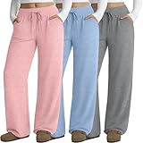 Grande taille et différentes options : avant de choisir le pantalon grande taille pour femme, veuillez vérifier la taille détaillée du produit sur l'image. Nos pantalons décontractés pour femme sont disponibles en 5 options de taille différentes, ce qui le rend adapté à la plupart des types de corps. Sa taille généreuse, sa jambe large et son cordon de serrage offrent un ajustement ample et confortable qui s'adapte à la plupart des gens et ne limite pas la mobilité