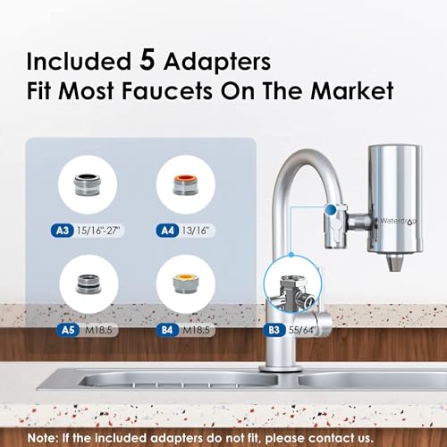 Waterdrop WD-FC-06-4F Stainless-Steel Faucet Water Filter thumb #6
