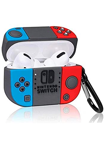 Image of for Airpods Pro 2019 Pouch Case Cover Headphones Soft Silicone Cartoon Character Cover with Keychain, 360-degree Protection (Nintendo)