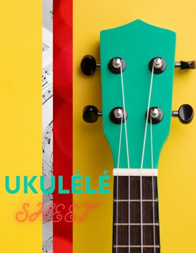 Blank Ukulele Sheet Music Notebook – Cahier de Musique pour Ukulélé à Portées Vierges et Diagrammes d’Accords: 12 Portées par page + diagrammes ... de musique vierge pour ukulélé 8.5x11 pouces