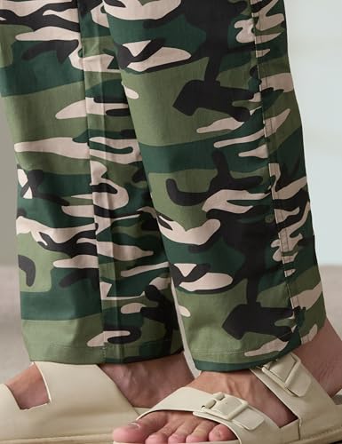 Image of Amazon Brand - Symbol mens 100% Cotton Pyjama /Lounge Pants |Regular Fit | Printed | Available in Plus Sizes