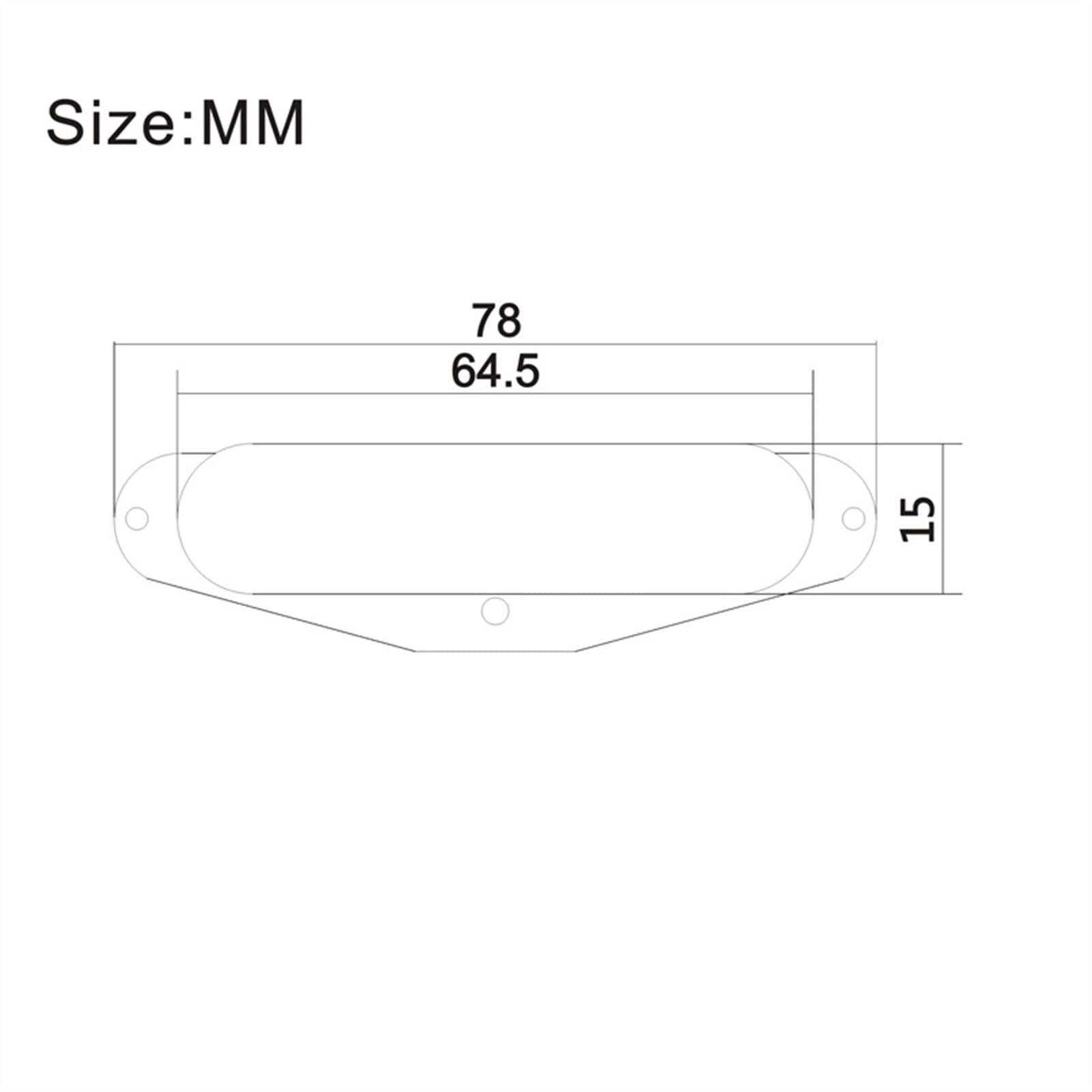 Parti di ricambio chitarra 6 Sella Hardtail Bridge Carico Superiore 65mm Bridge Guitar & Single Bobina Pickups Pickup Per Collo In Ceramica