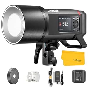Alternative view of GODOX AD600 Pro II AD600Pro II Outdoor Flash Strobe, 2.4G TTL Studio Flash HSS 1/8000s, 40W Bi-Color Modeling Light, Lithium Battery, with Godox XProII-N Wireless Flash Trigger for Nikon Cameras