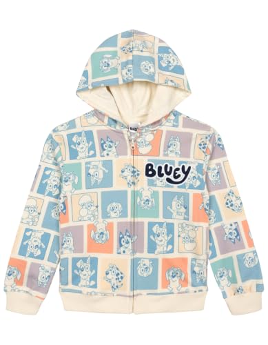 Image of Bluey Fleece Zip-Up Hoodie Toddler to Big Kid