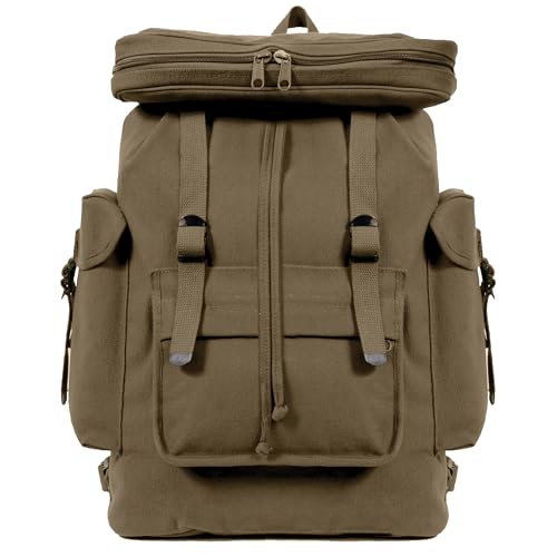 Rothco Canvas European Rucksack, Olive Drab