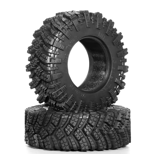 RC Wheel Tires Rims For Axial For SCX10 Pro For Capra UTB18 For TRX4 For Redcat 1/10 98 * 36MM Mud For Terrain 1.9