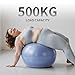 FITMIND Extra Thick Exercise Ball with Embossed Pattern,Yoga Ball 22in/26in/30in for Workout Pregnancy Stability,Anti-Burst and Slip Resistant Swiss Ball with Pump for Yoga, Pilates,Physical Therapy