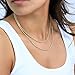 Nuragold 10K Real Yellow Gold 3mm Solid Rope Chain Diamond Cut Necklace (16
