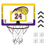 🏀Diseño de Montaje en Pared: Diseño de suspensión, fácil instalación. Contiene 4 ganchos, 4 almohadillas de impacto (sin baloncesto). Este aro de baloncesto se puede instalar fácilmente en cualquier altura de la puerta para adaptarse a las diferentes alturas de los niños, deja que tus hijos practiquen tiro con salto. o ejercicios de volcadas, brinde una auténtica experiencia de baloncesto y horas de entretenimiento.