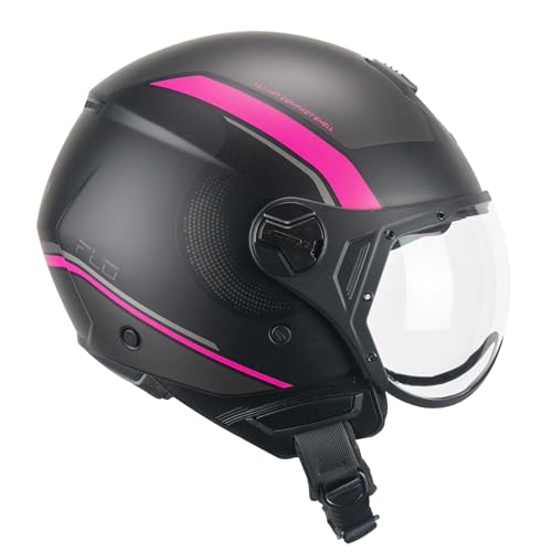 CGM 167M FLO DOT Nero Fucsia fluo opaco sagomata XXL